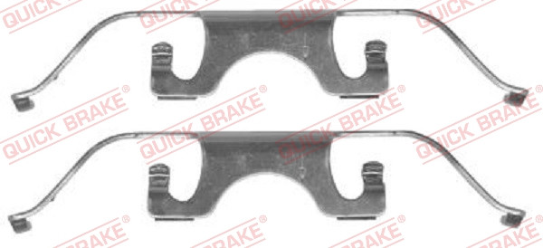QUICK BRAKE Zubehörsatz, Scheibenbremsbelag