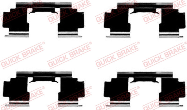 QUICK BRAKE Zubehörsatz, Scheibenbremsbelag