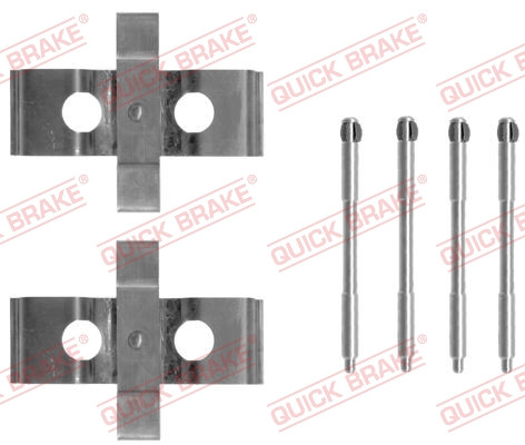 QUICK BRAKE Zubehörsatz, Scheibenbremsbelag