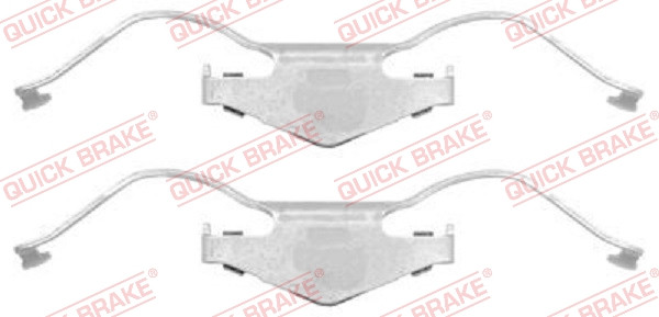 QUICK BRAKE Zubehörsatz, Scheibenbremsbelag