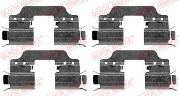 QUICK BRAKE Zubehörsatz, Scheibenbremsbelag