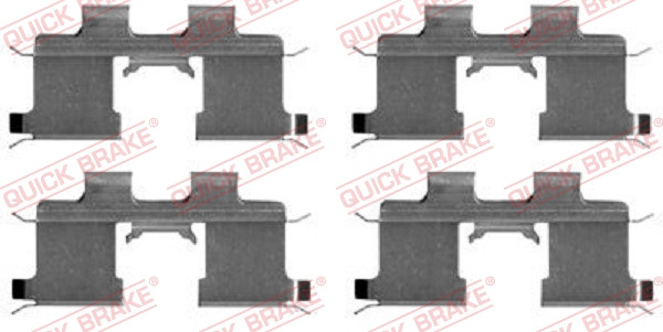 QUICK BRAKE Zubehörsatz, Scheibenbremsbelag
