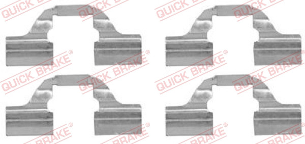 QUICK BRAKE Zubehörsatz, Scheibenbremsbelag