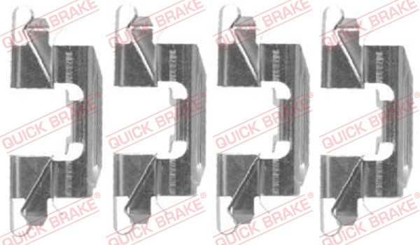 QUICK BRAKE Zubehörsatz, Scheibenbremsbelag