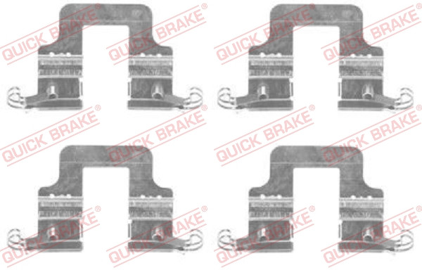QUICK BRAKE Zubehörsatz, Scheibenbremsbelag