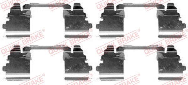 QUICK BRAKE Zubehörsatz, Scheibenbremsbelag