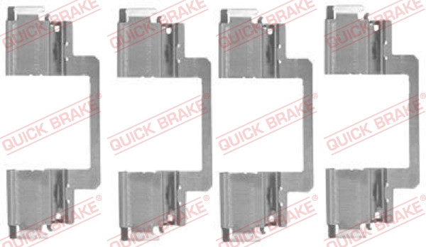 QUICK BRAKE Zubehörsatz, Scheibenbremsbelag