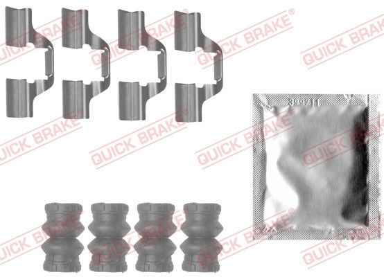 QUICK BRAKE Zubehörsatz, Scheibenbremsbelag
