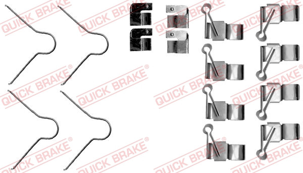 QUICK BRAKE Zubehörsatz, Scheibenbremsbelag