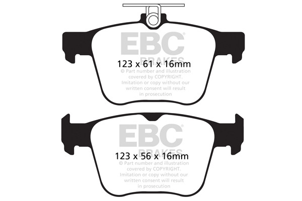 EBC Brakes Bremsbelagsatz, Scheibenbremse