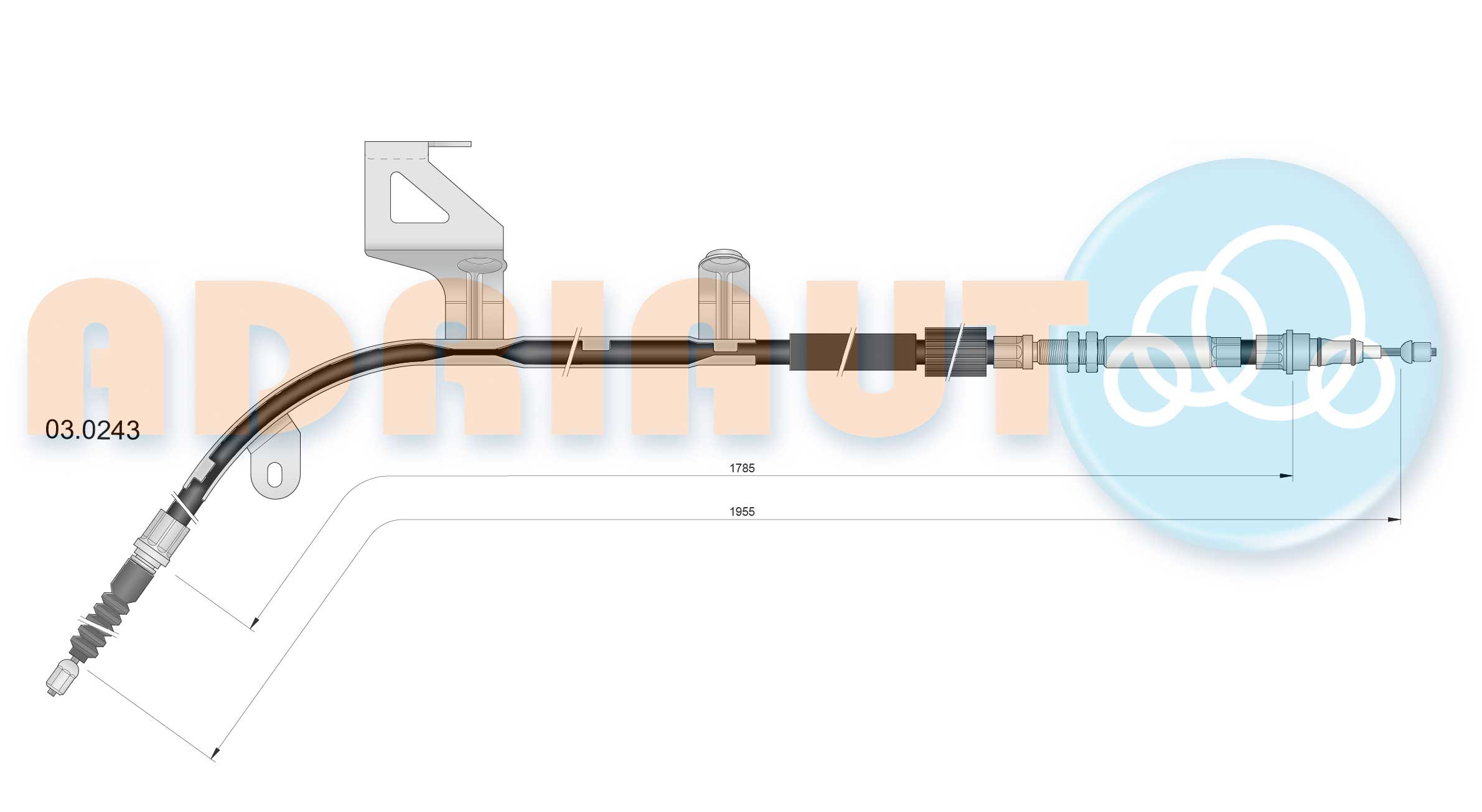 ADRIAUTO Seilzug, Feststellbremse