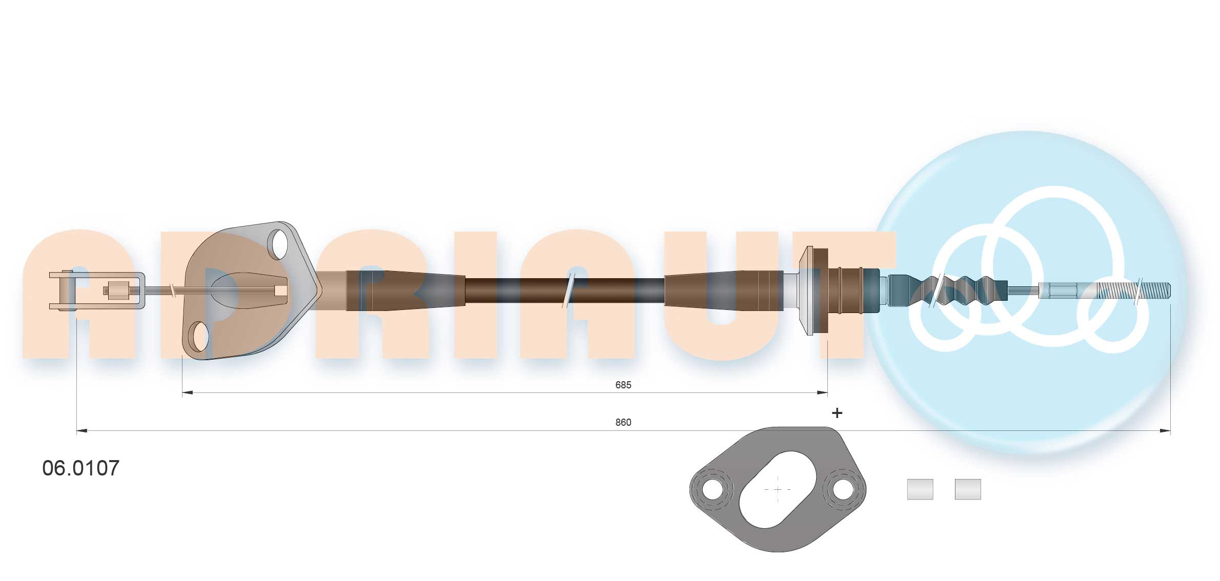 ADRIAUTO Seilzug, Kupplungsbetätigung