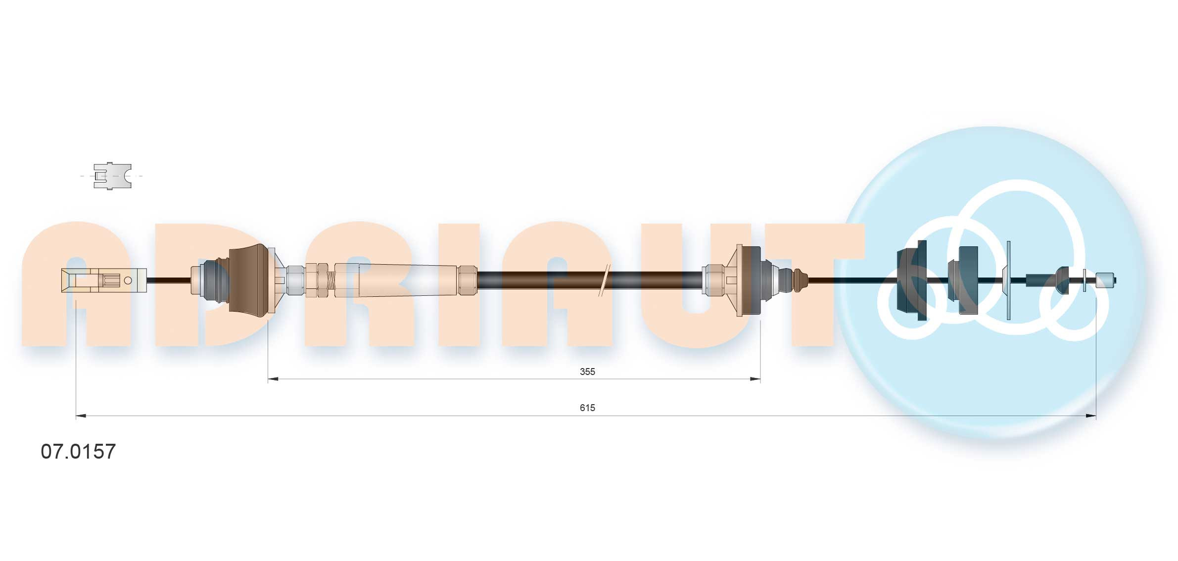 ADRIAUTO Seilzug, Kupplungsbetätigung