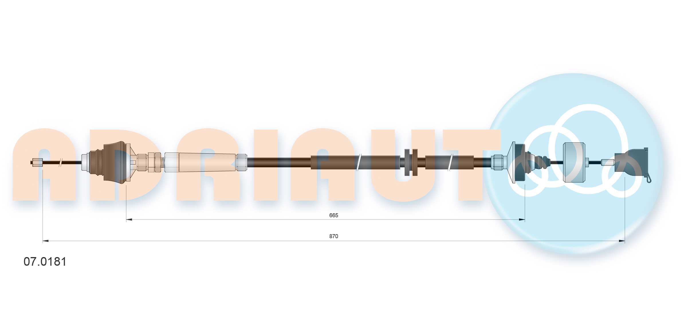 ADRIAUTO Seilzug, Kupplungsbetätigung