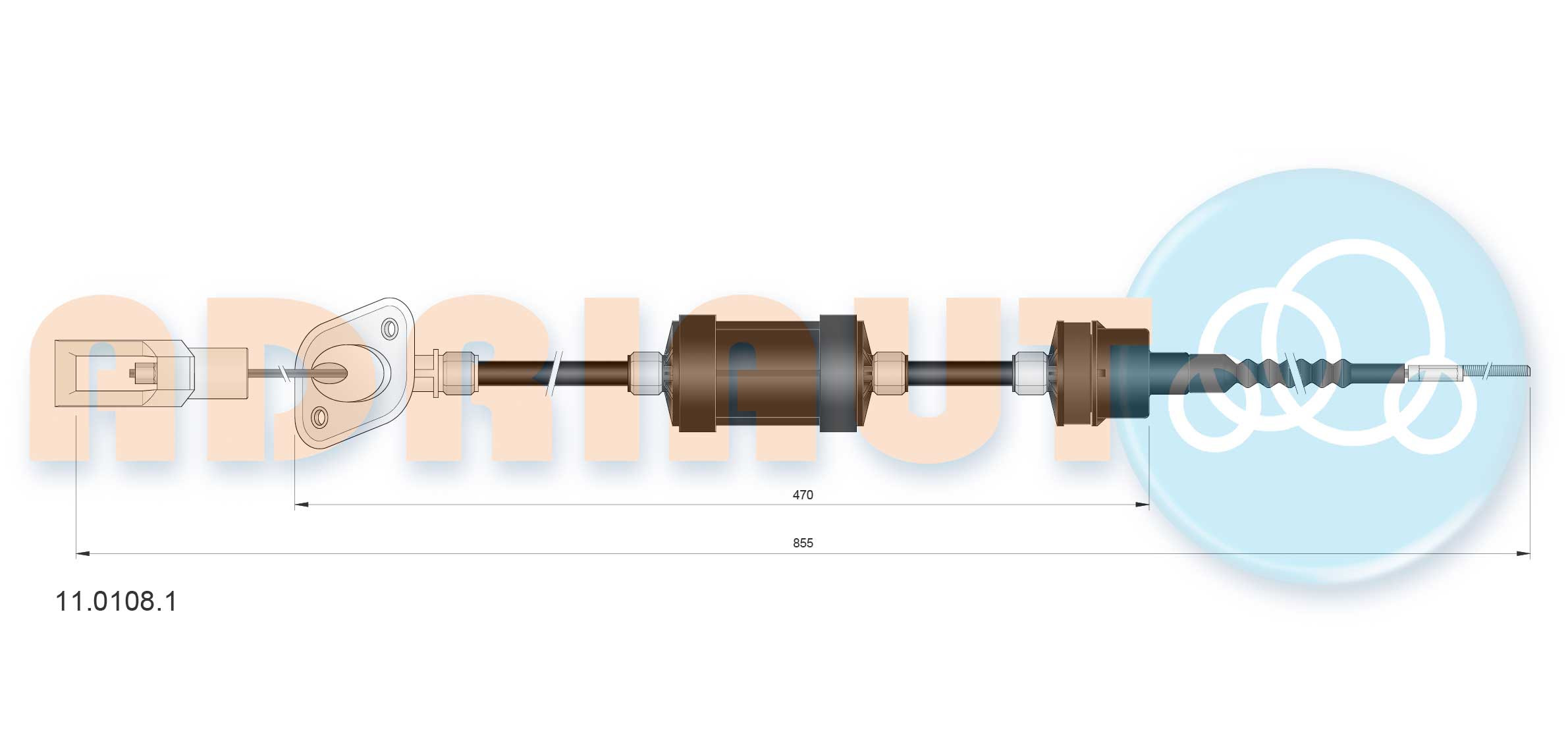 ADRIAUTO Seilzug, Kupplungsbetätigung