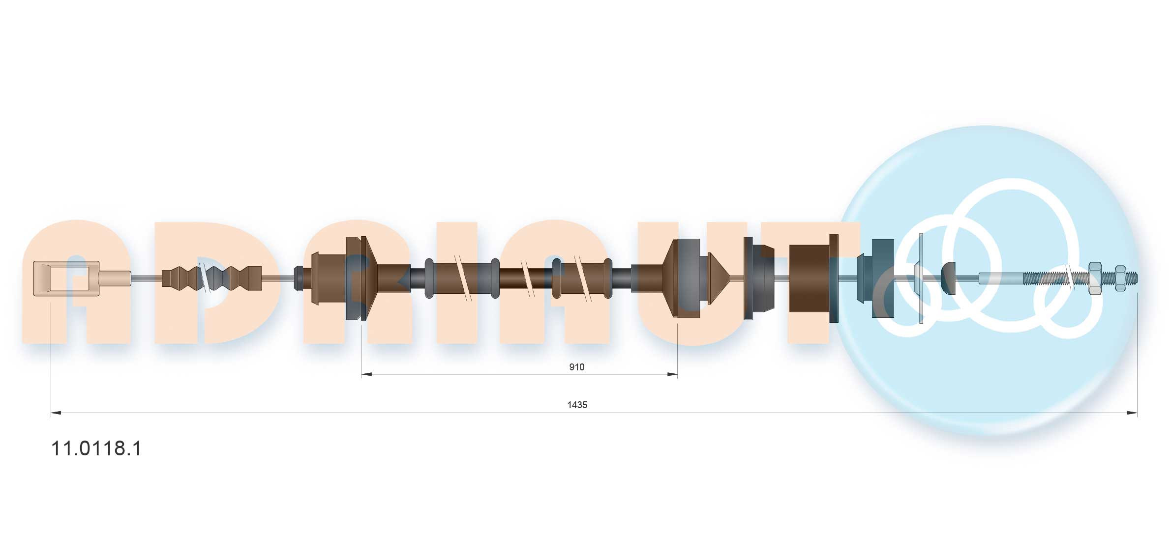 ADRIAUTO Seilzug, Kupplungsbetätigung