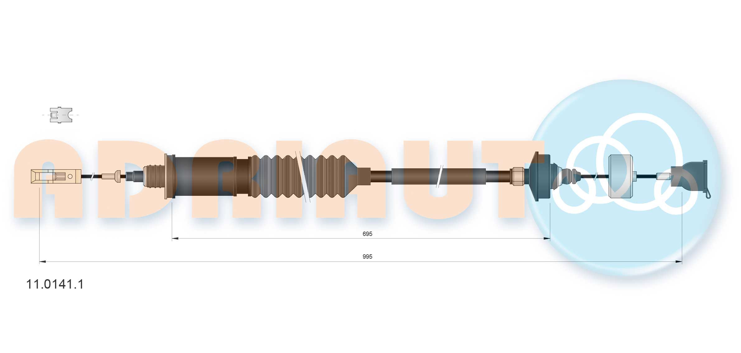 ADRIAUTO Seilzug, Kupplungsbetätigung