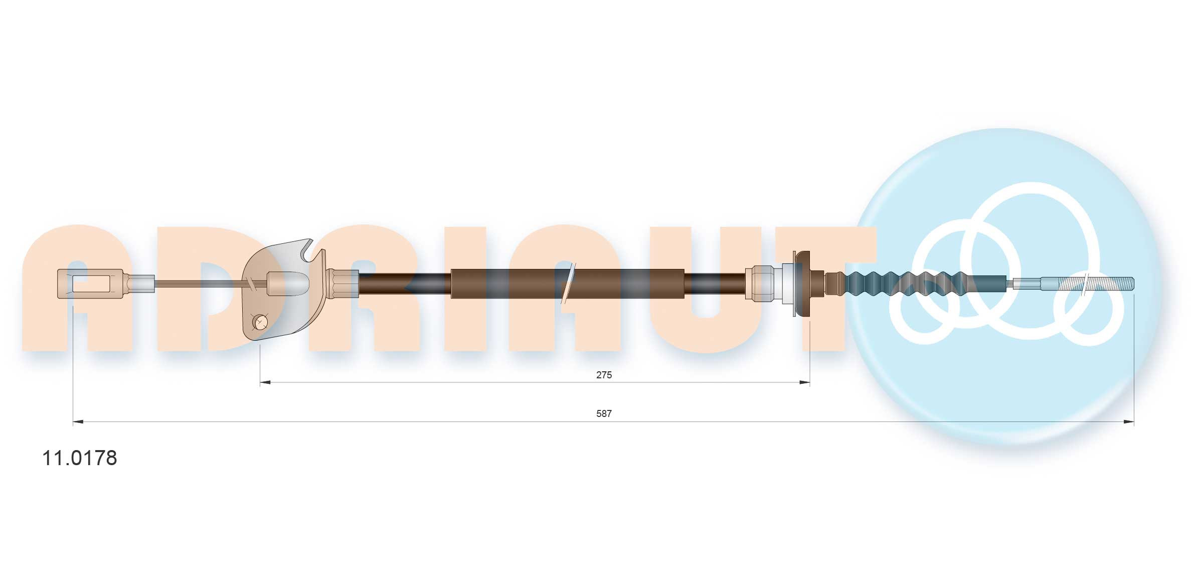 ADRIAUTO Seilzug, Kupplungsbetätigung