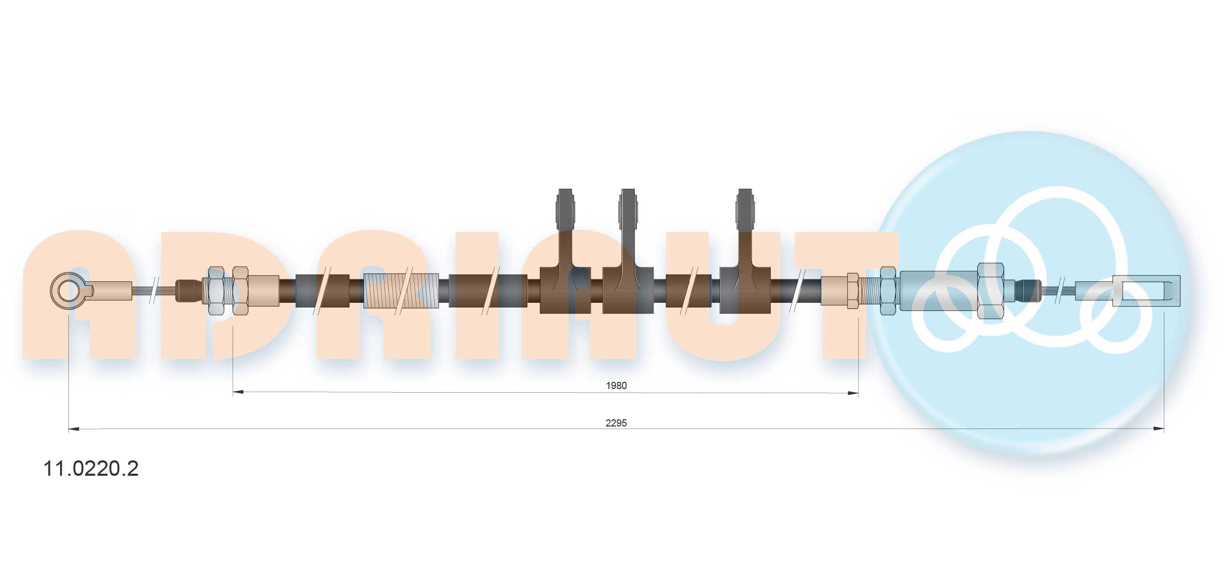 ADRIAUTO Seilzug, Feststellbremse