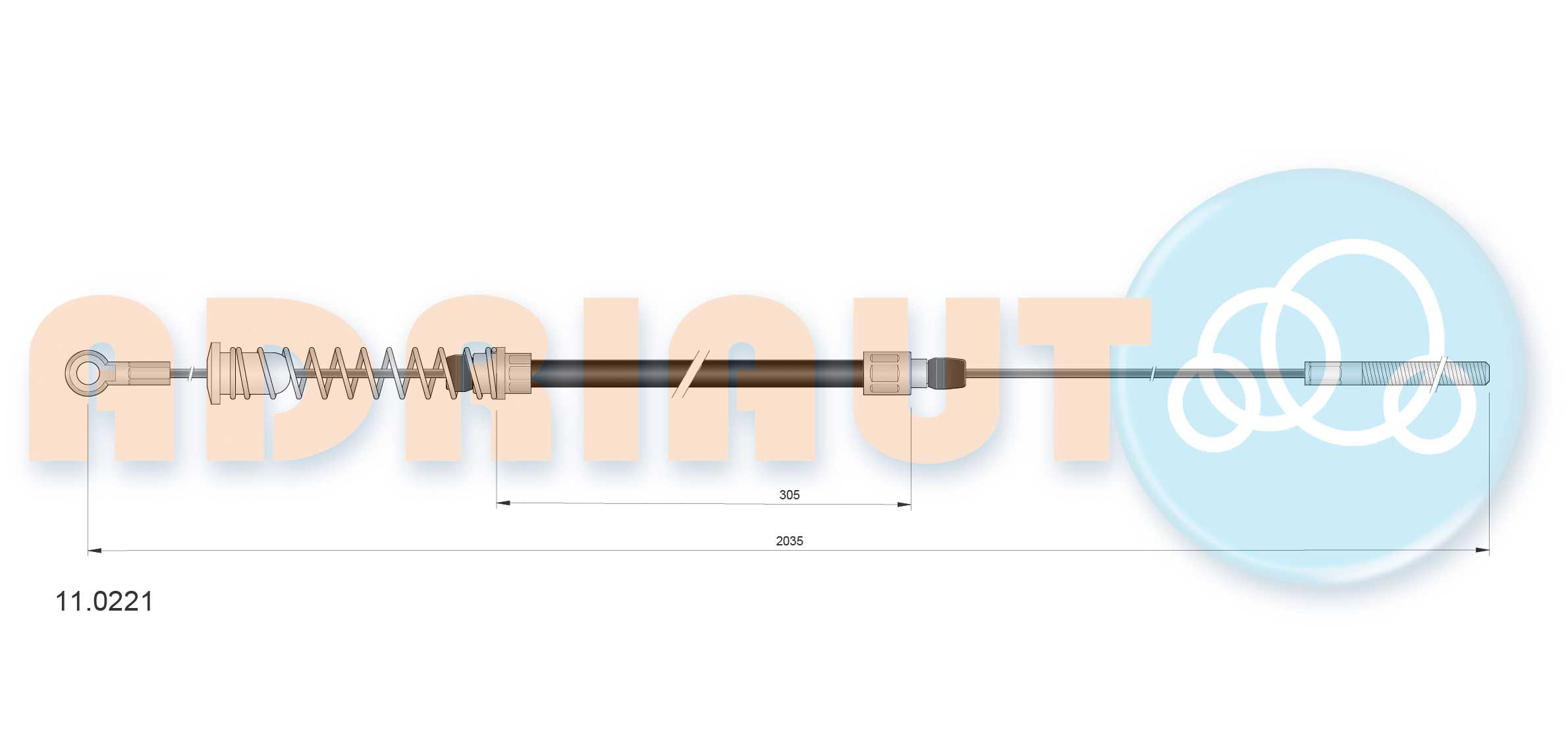 ADRIAUTO Seilzug, Feststellbremse