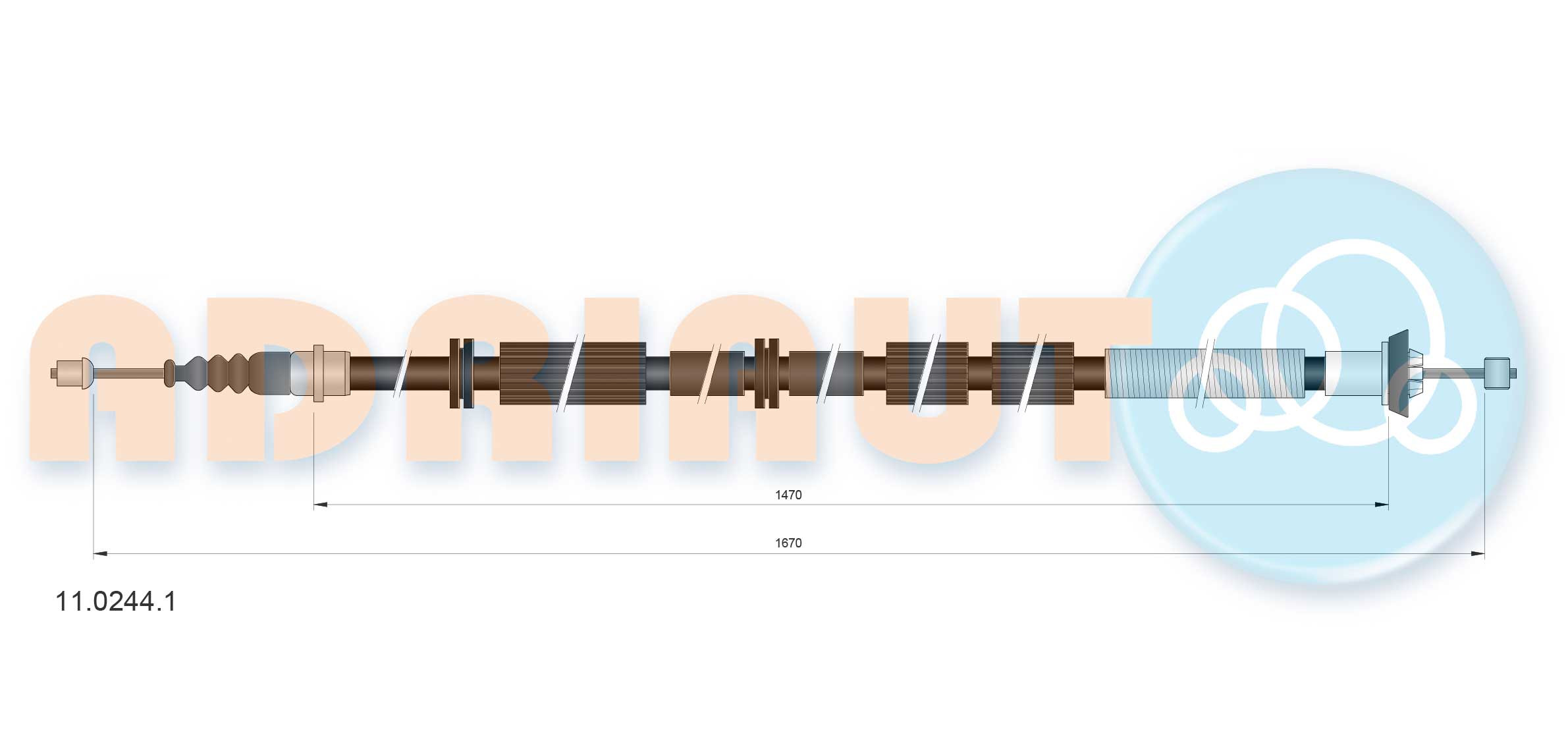 ADRIAUTO Seilzug, Feststellbremse