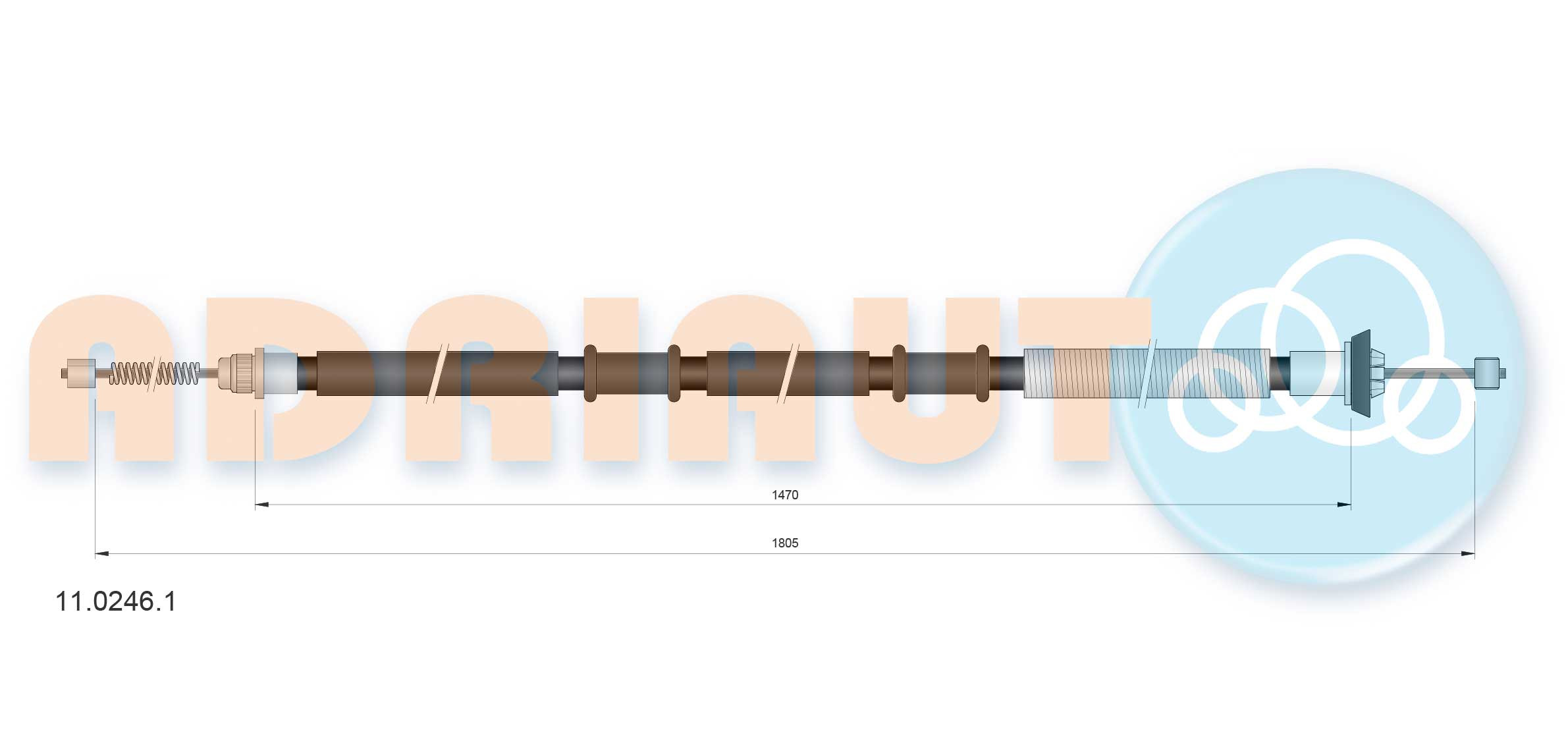 ADRIAUTO Seilzug, Feststellbremse