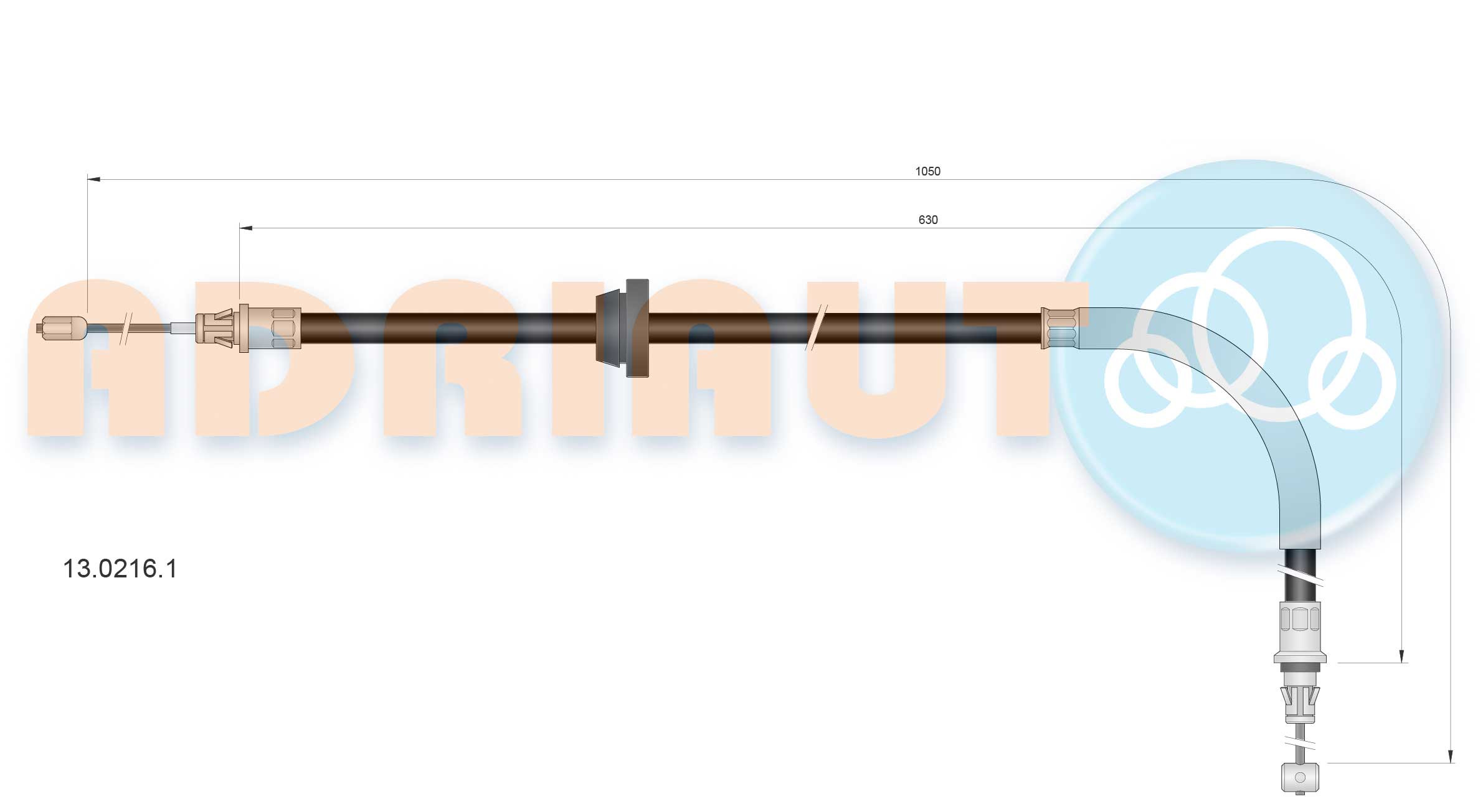 ADRIAUTO Seilzug, Feststellbremse