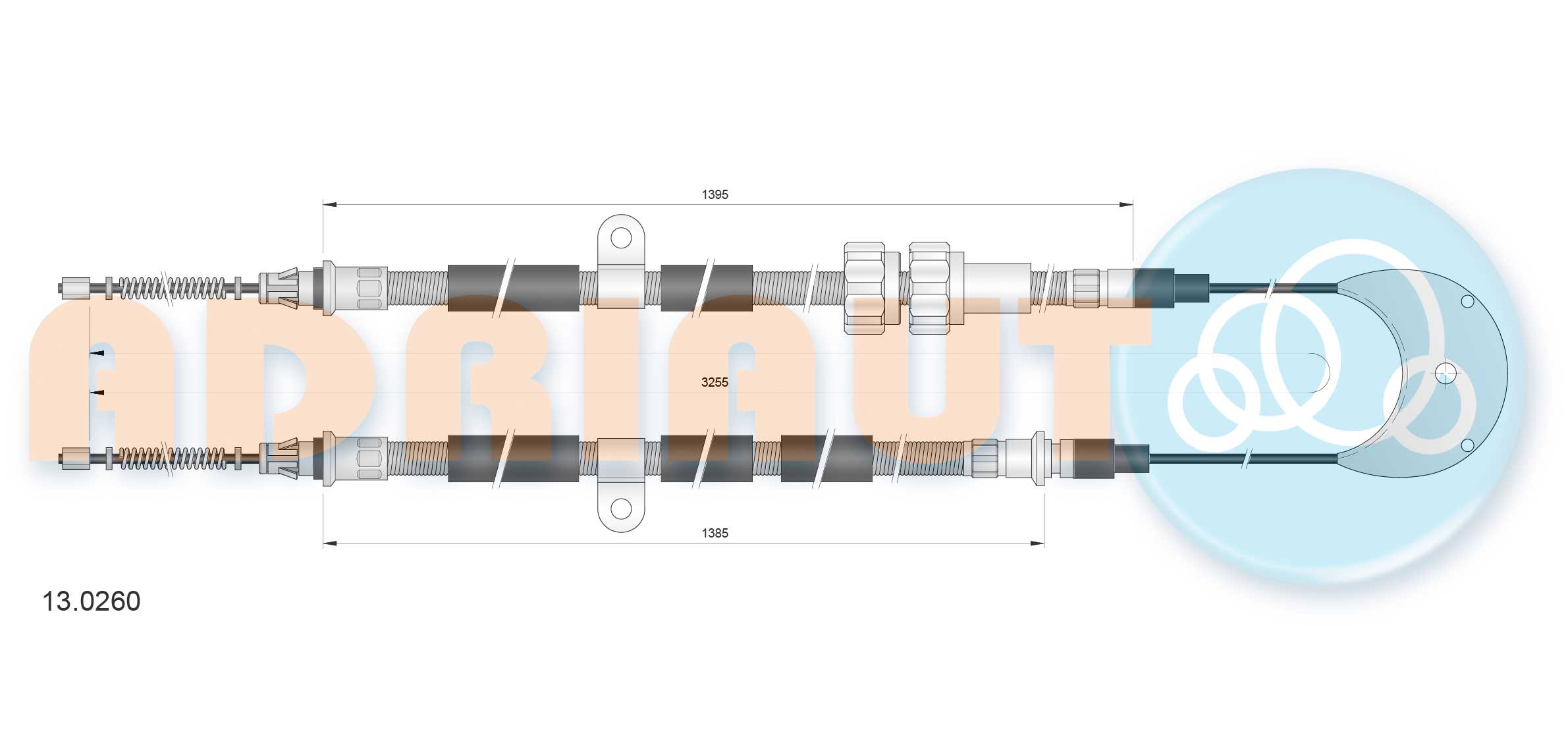 ADRIAUTO Seilzug, Feststellbremse