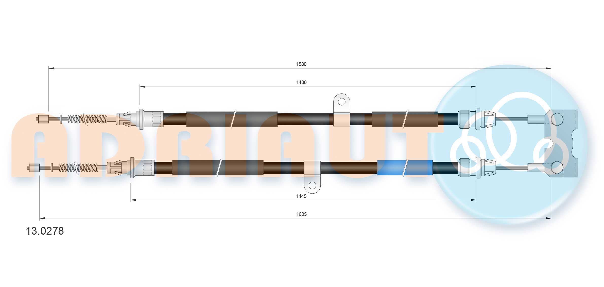 ADRIAUTO Seilzug, Feststellbremse