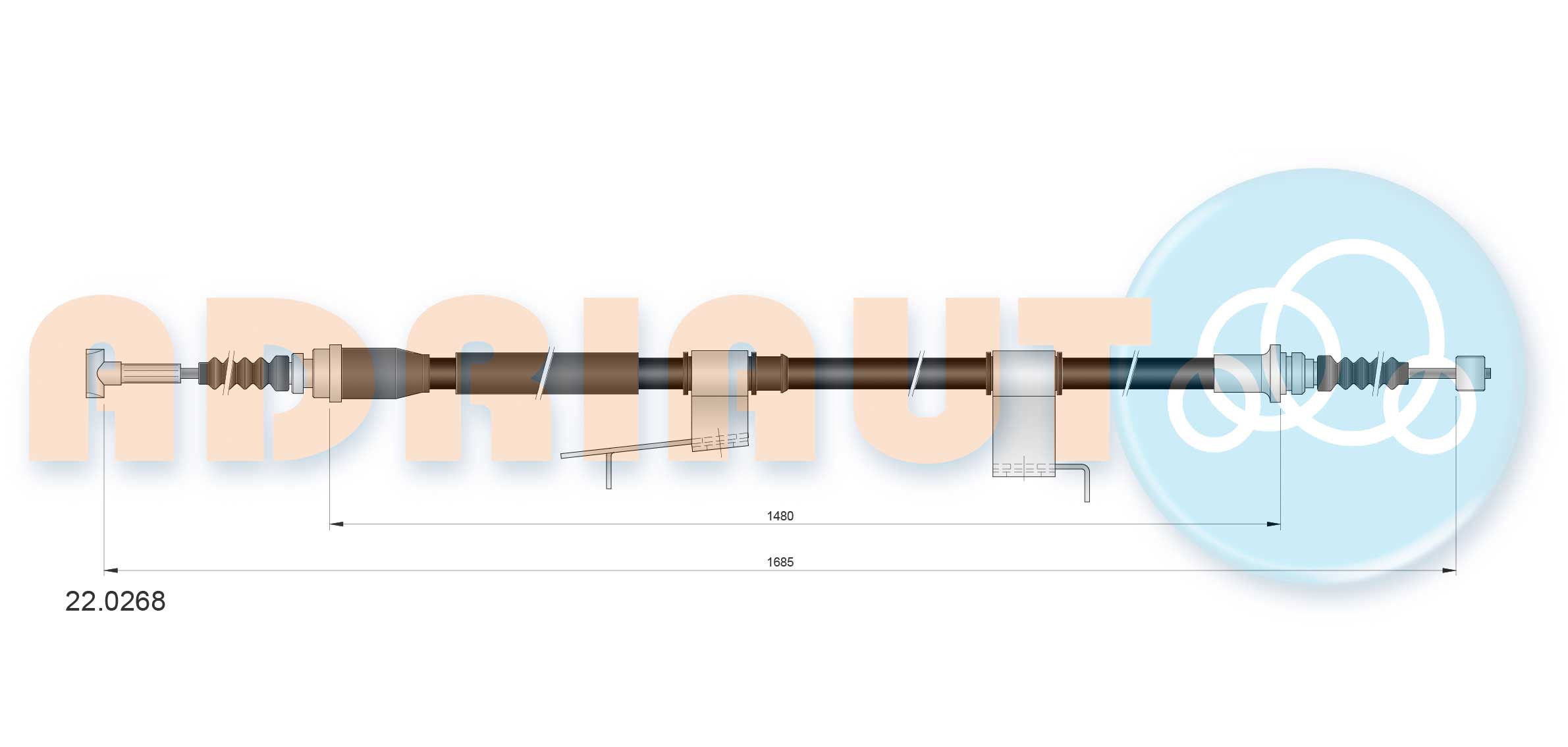 ADRIAUTO Seilzug, Feststellbremse