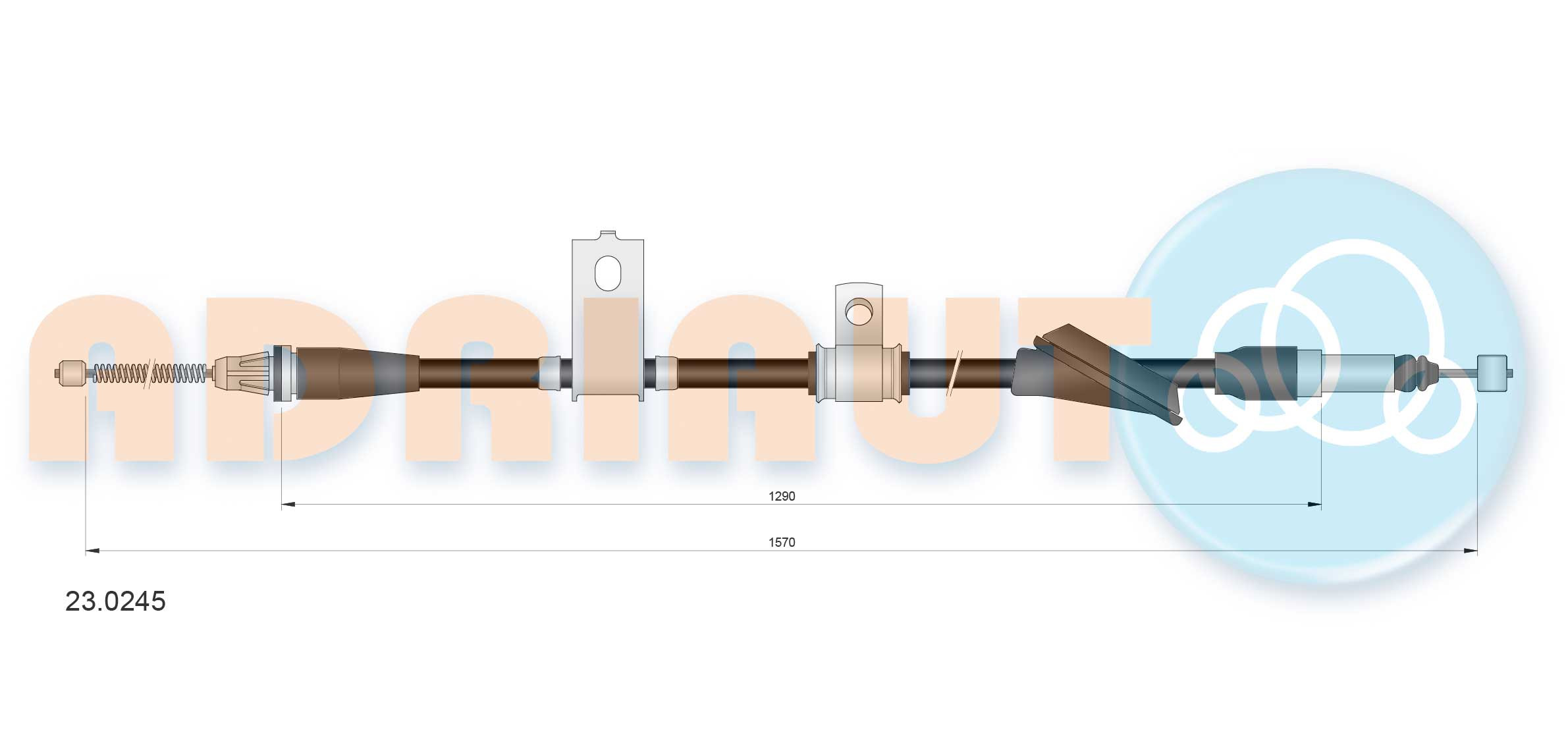 ADRIAUTO Seilzug, Feststellbremse
