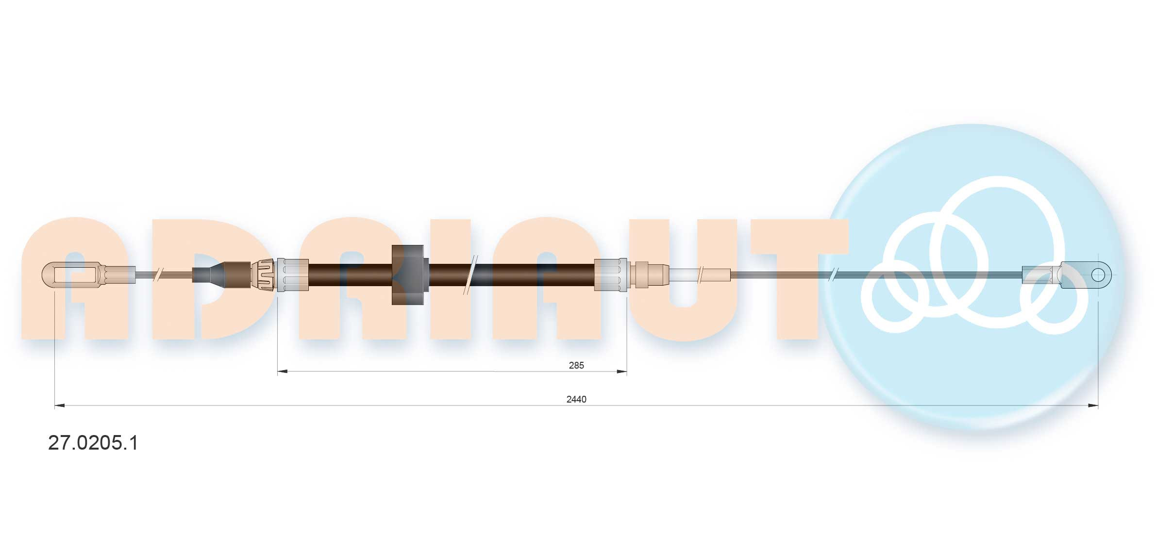 ADRIAUTO Seilzug, Feststellbremse