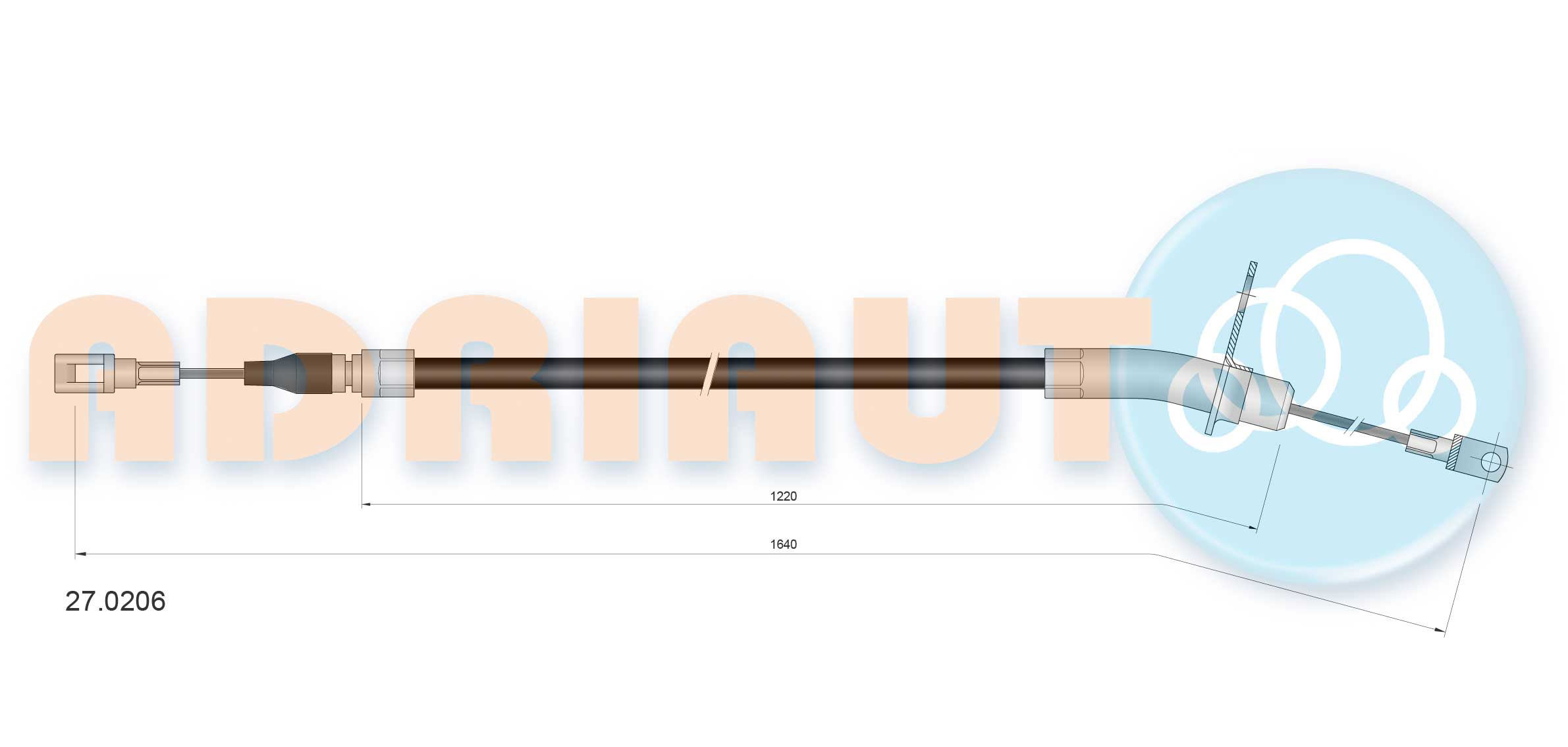 ADRIAUTO Seilzug, Feststellbremse