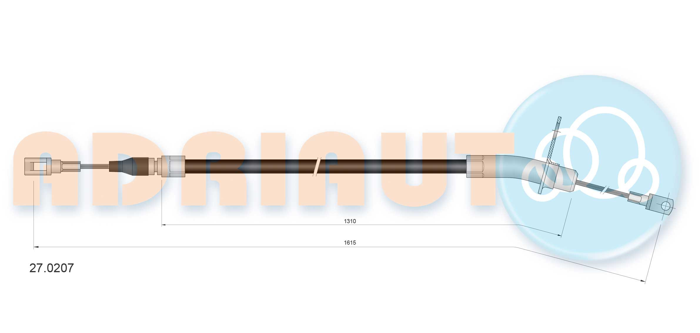ADRIAUTO Seilzug, Feststellbremse