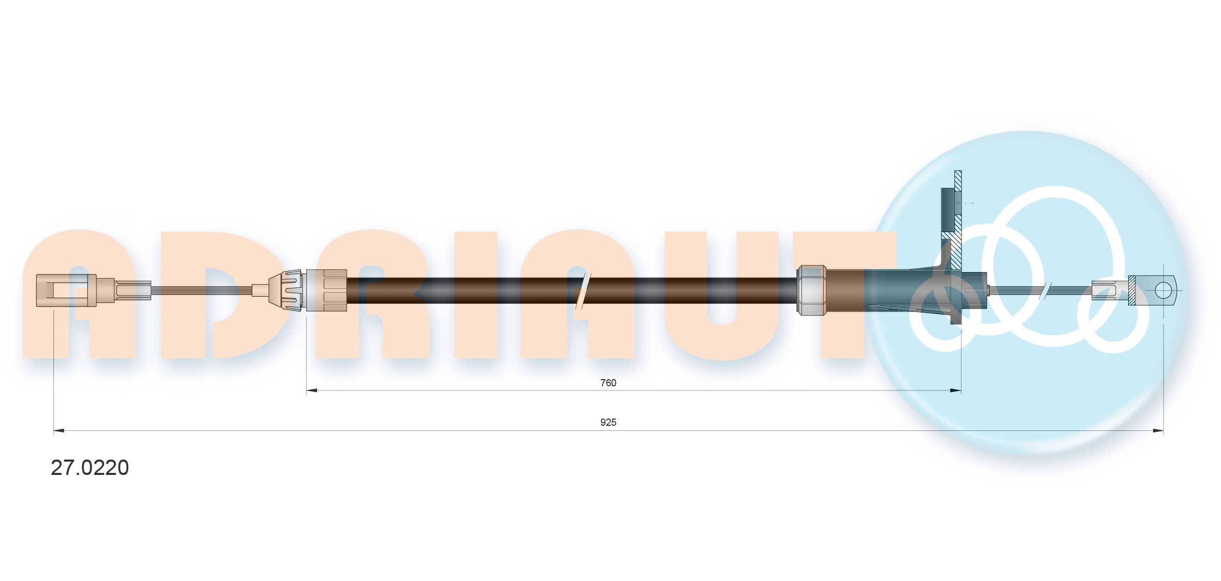 ADRIAUTO Seilzug, Feststellbremse