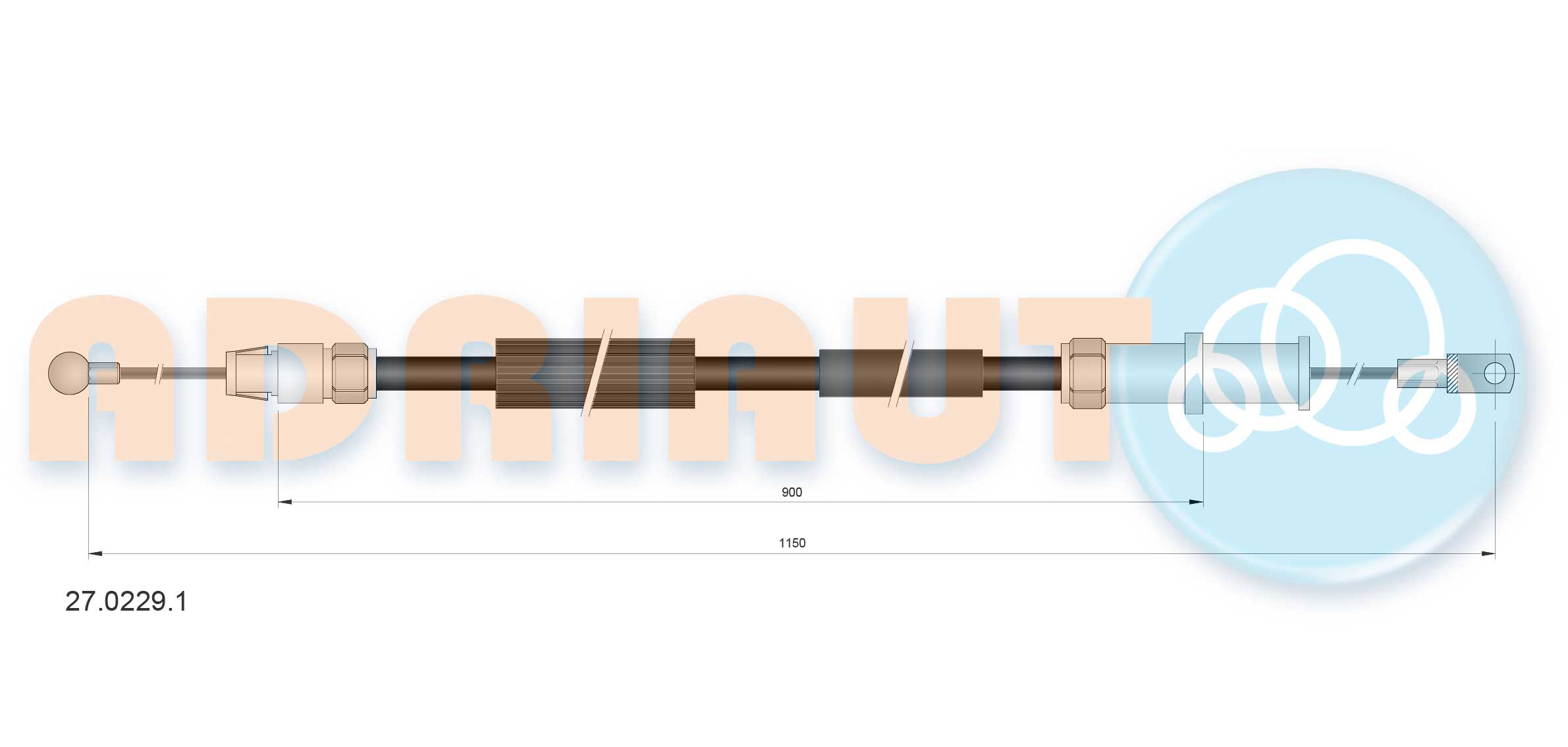 ADRIAUTO Seilzug, Feststellbremse