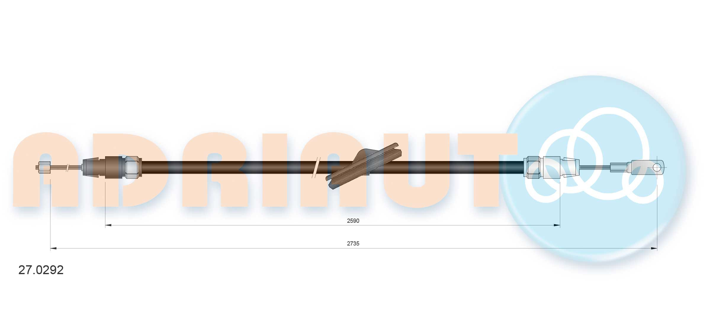 ADRIAUTO Seilzug, Feststellbremse