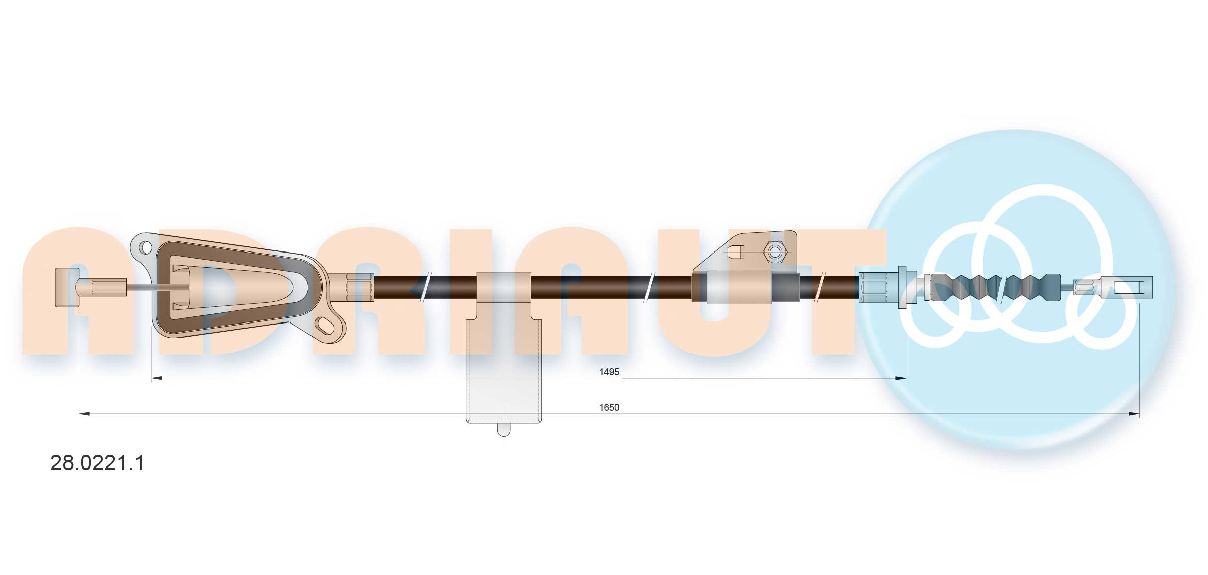 ADRIAUTO Seilzug, Feststellbremse