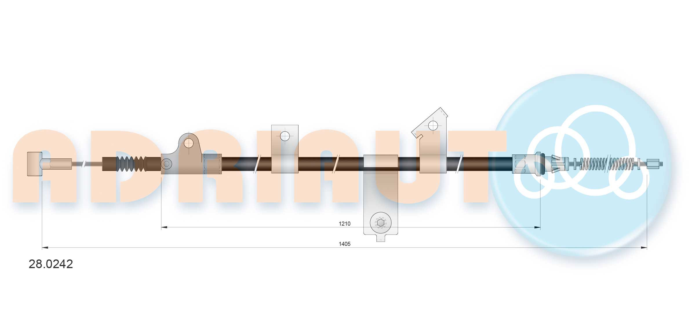ADRIAUTO Seilzug, Feststellbremse