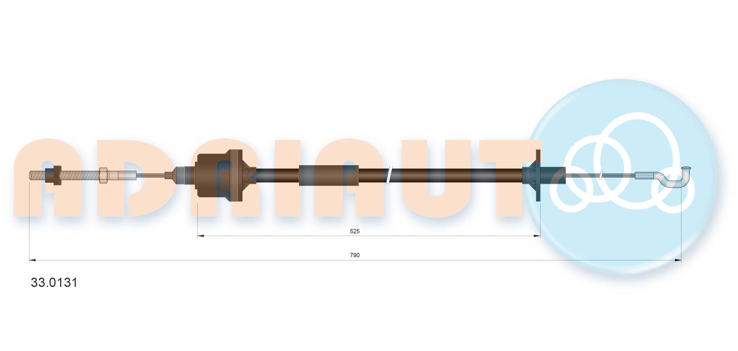 ADRIAUTO Seilzug, Kupplungsbetätigung