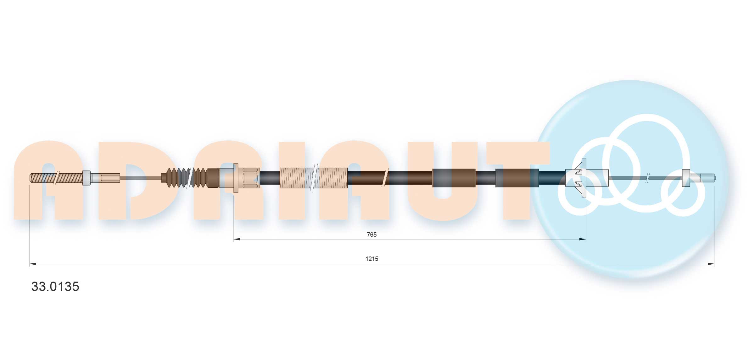 ADRIAUTO Seilzug, Kupplungsbetätigung