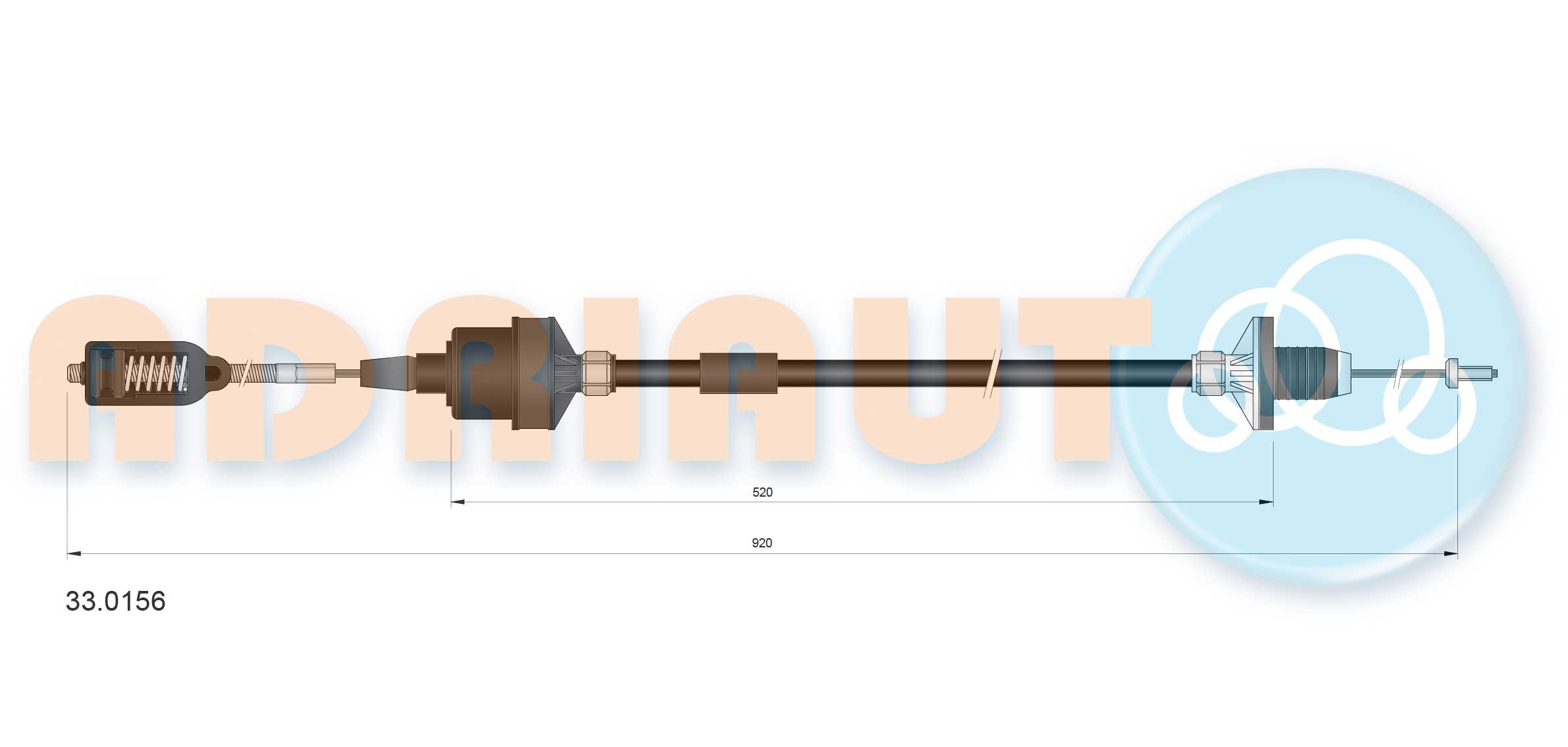 ADRIAUTO Seilzug, Kupplungsbetätigung