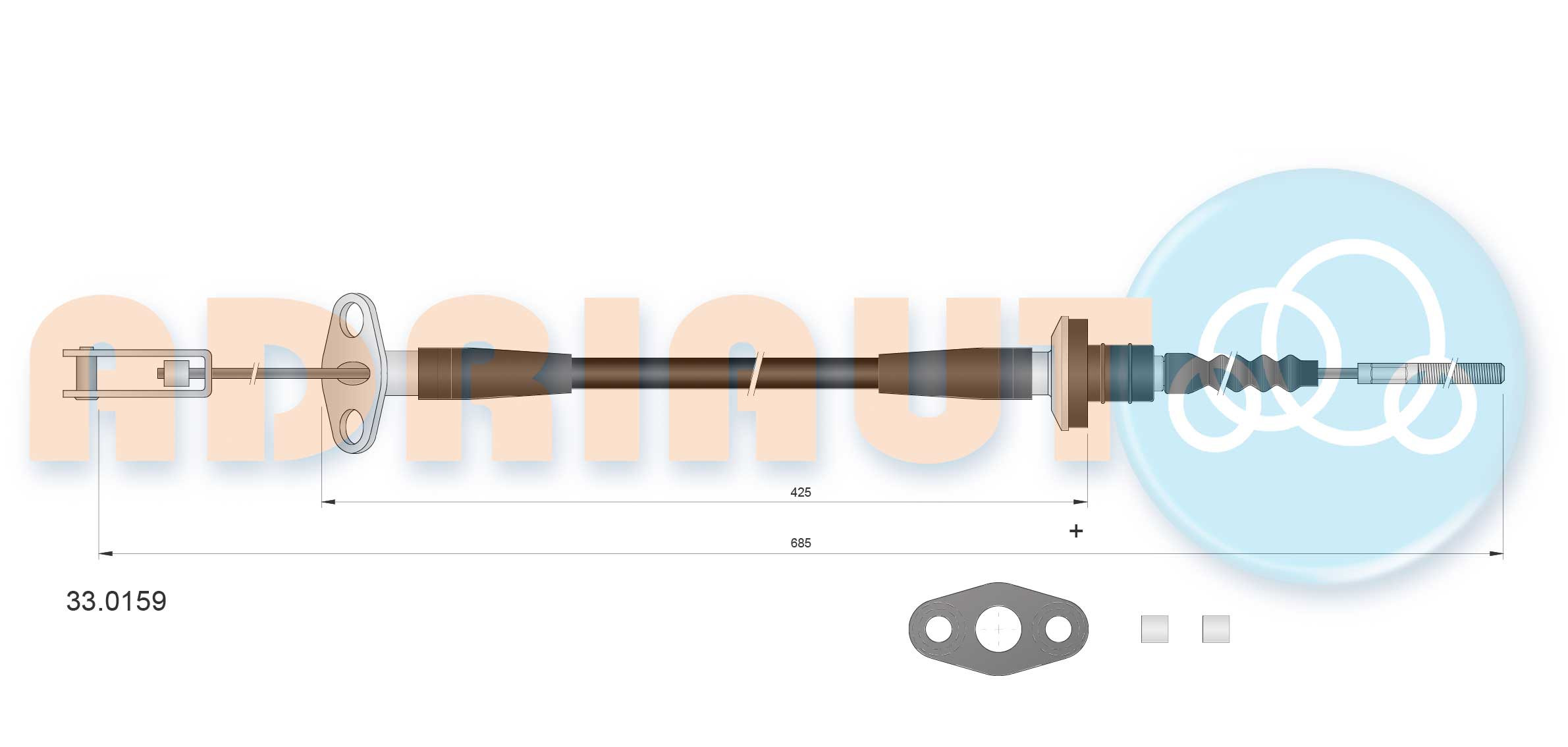 ADRIAUTO Seilzug, Kupplungsbetätigung