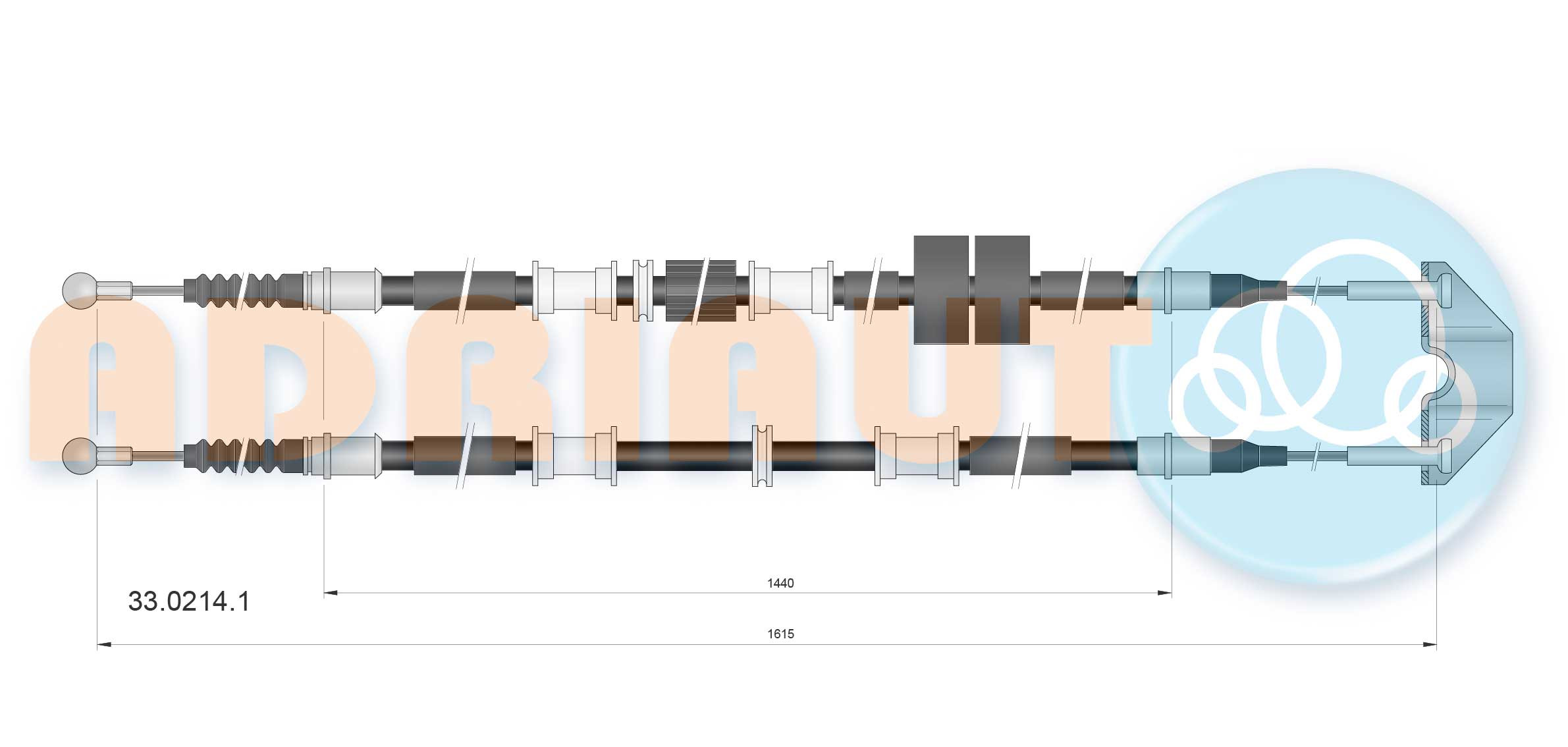 ADRIAUTO Seilzug, Feststellbremse