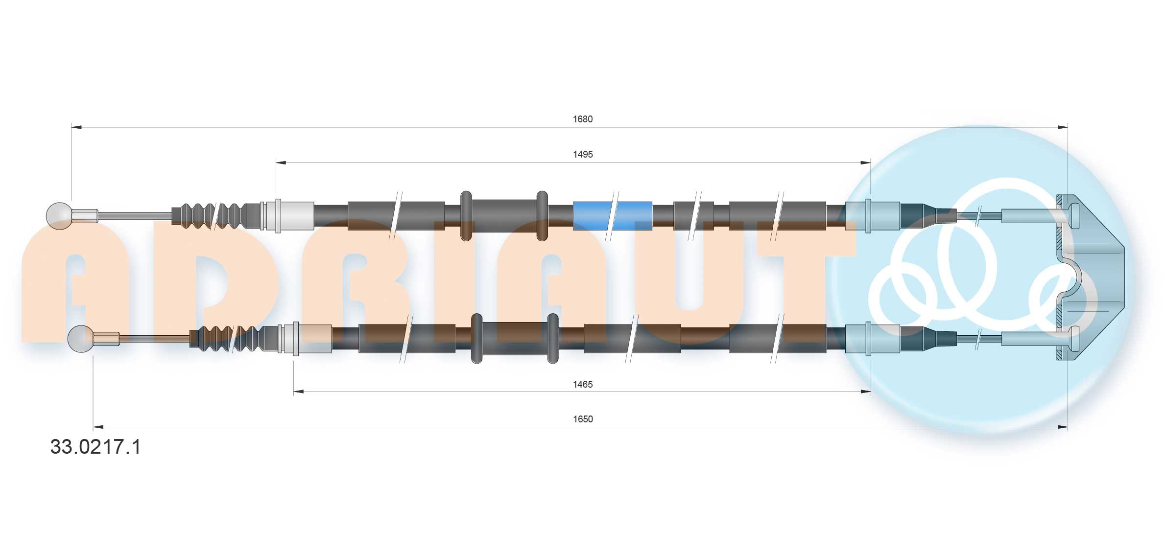 ADRIAUTO Seilzug, Feststellbremse