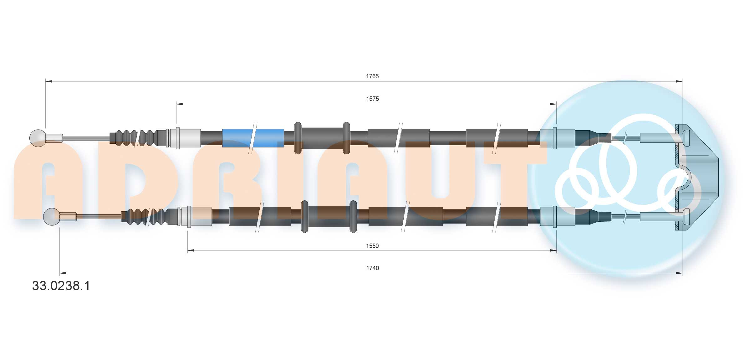 ADRIAUTO Seilzug, Feststellbremse
