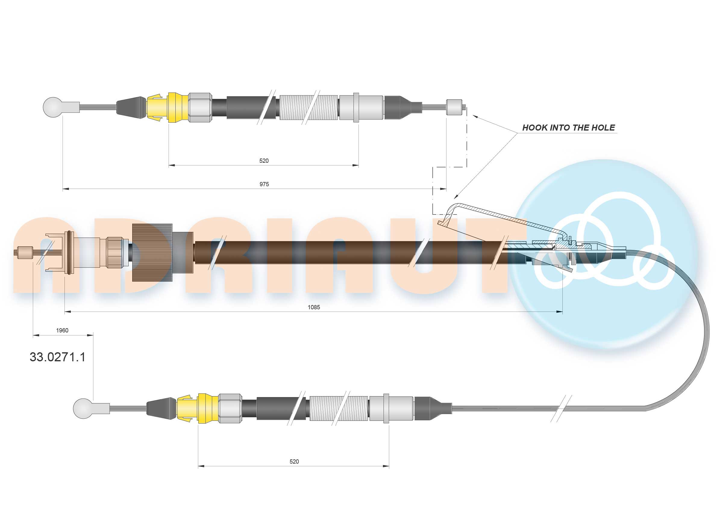 ADRIAUTO Seilzug, Feststellbremse