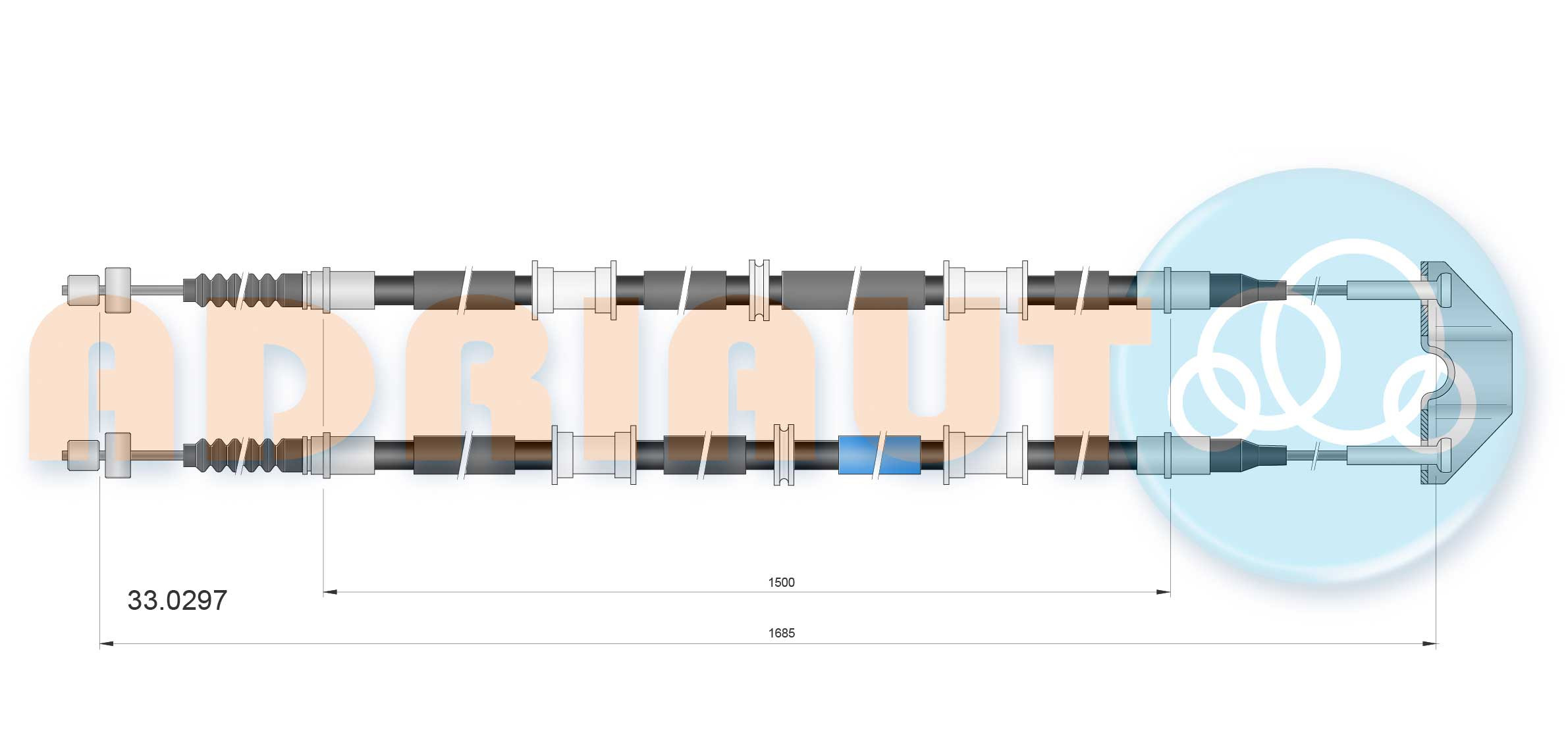 ADRIAUTO Seilzug, Feststellbremse