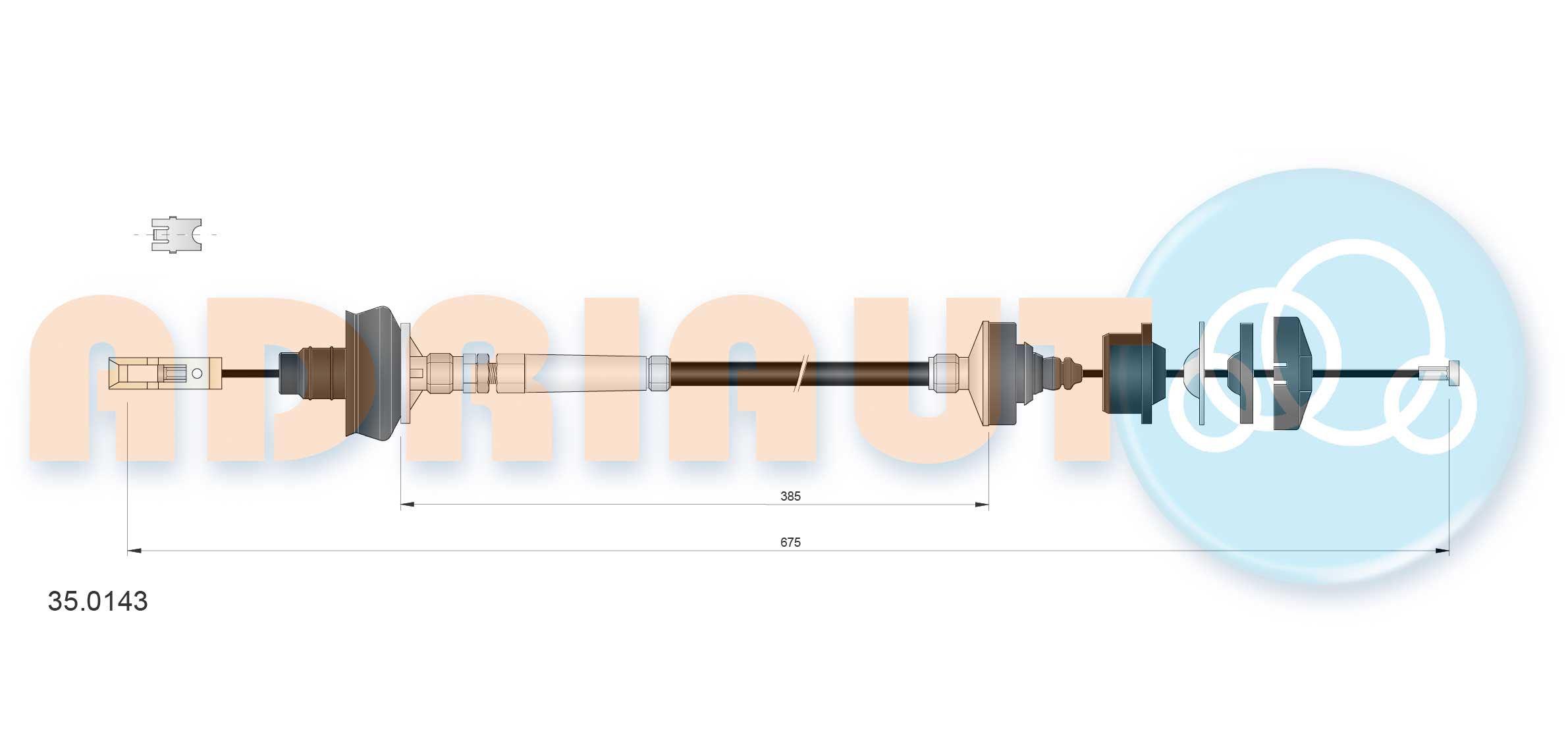 ADRIAUTO Seilzug, Kupplungsbetätigung