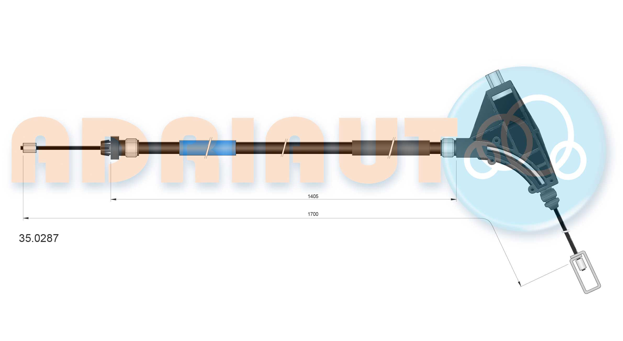 ADRIAUTO Seilzug, Feststellbremse